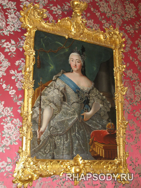 Портрет Елизаветы - Дворец Кусково, Малиновая гостиная